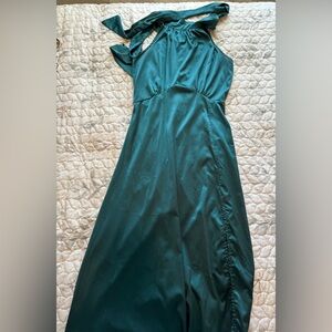 Amazon Teal Halter Dress